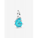 Charm Colgante Pandora Caracola de Cristal de Murano Azul