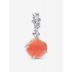 Charm Colgante Pandora Doble Concha Color Coral