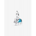 Charm MIni Colgante Pandora Elefante Azul Turquesa
