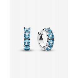 Pendientes Pandora de Aro Azul Claro