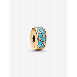 Charm Pandora de Clip Azul Agua