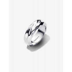 Anillo Pandora Banda Ancha Ondulada