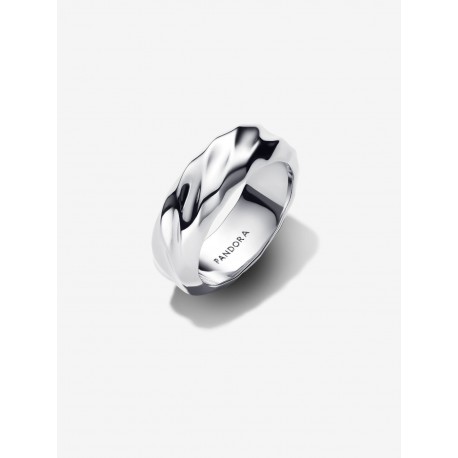 Anillo Pandora Banda Ancha Ondulada