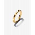 Anillo Pandora Banda Ondulada en Pavé