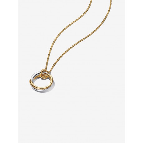 Collar Pandora en Dos Tonos de Forma Orgánica
