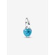 Charm Mini Colgante Corazón Color Turquesa