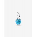 Charm Mini Colgante Corazón Color Turquesa