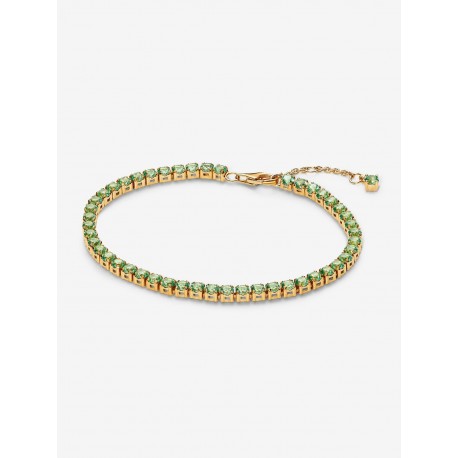 Pulsera Pandora Tenis Verde Brillante