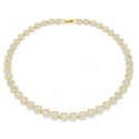 Collar Swarovski Tennis Una Angelic Baño tono oro