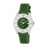 Reloj de Titanio Antialergico Correa de Piel Verde
