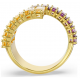 Anillo Swarovski Matrix Caramelo y Morado