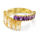 Anillo Swarovski Matrix Caramelo y Morado
