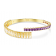 Pulsera Swarovski Matrix Caramelo y Morado