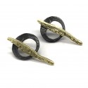 Pendientes Plata y Oro Aguja Vicens Jané