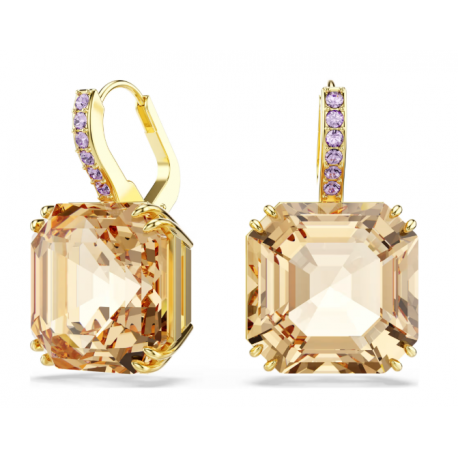 Pendientes Swarovski Millenia Marrón