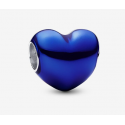 Charm Pandora Corazón Azul Metálico