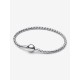 Pulsera Pandora de Cadena Alada y Cierre Redondo