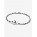 Pulsera Pandora de Cadena Alada y Cierre Redondo