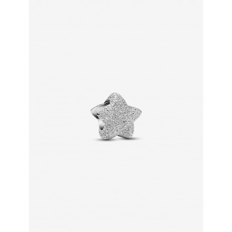Charm Pandora Mini Estrella Textura Plateada