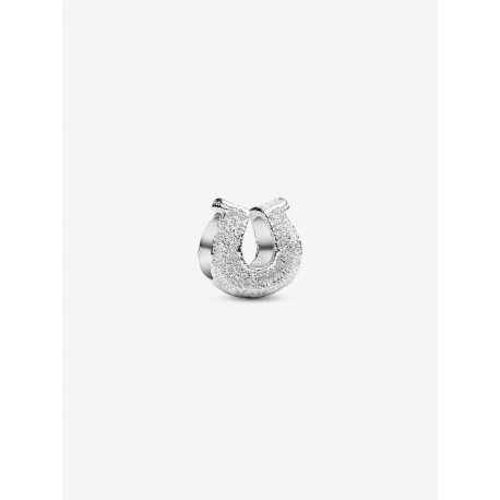 Charm Pandora Mini Herradura Textura Plateada